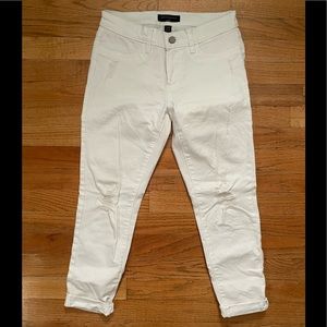 Banana Republic White Ripped Jeans